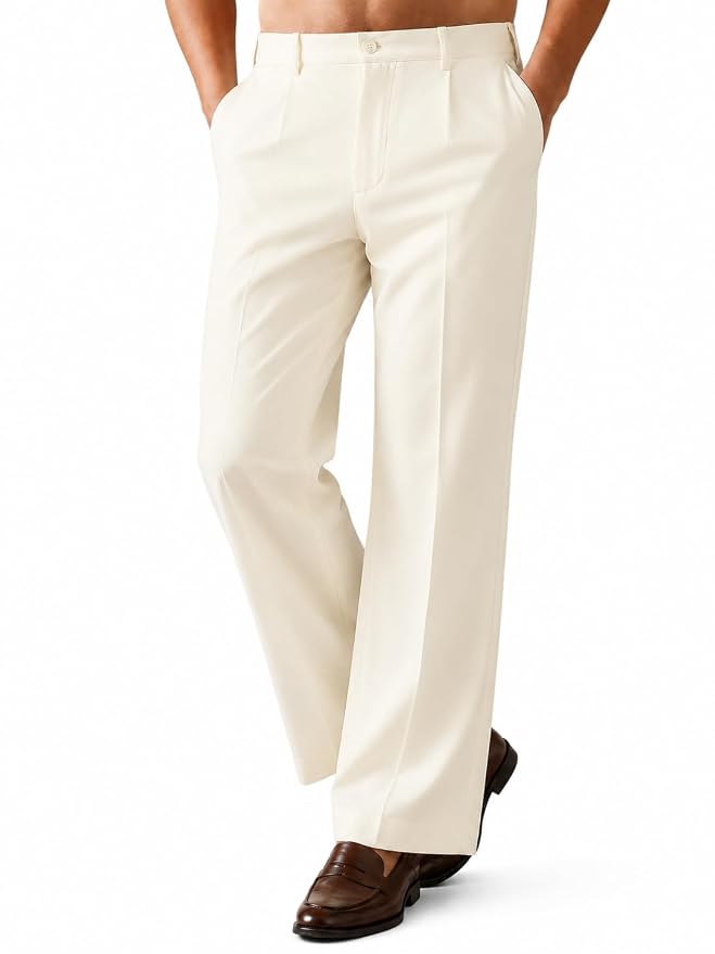 NKAST Men Relaxed Fit Formal Trousers - Image 2